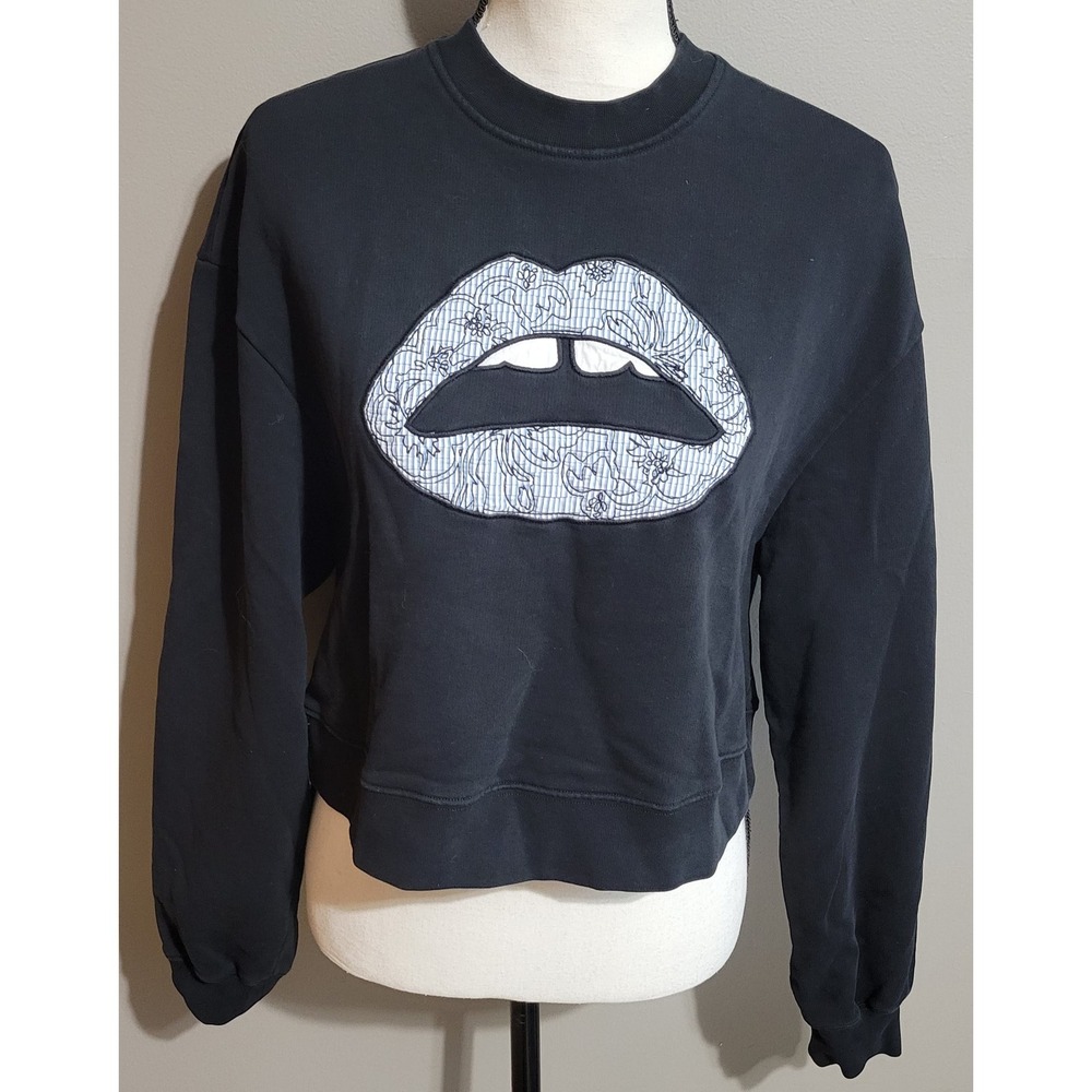 Markus Lupfer Cropped Lip Crewneck